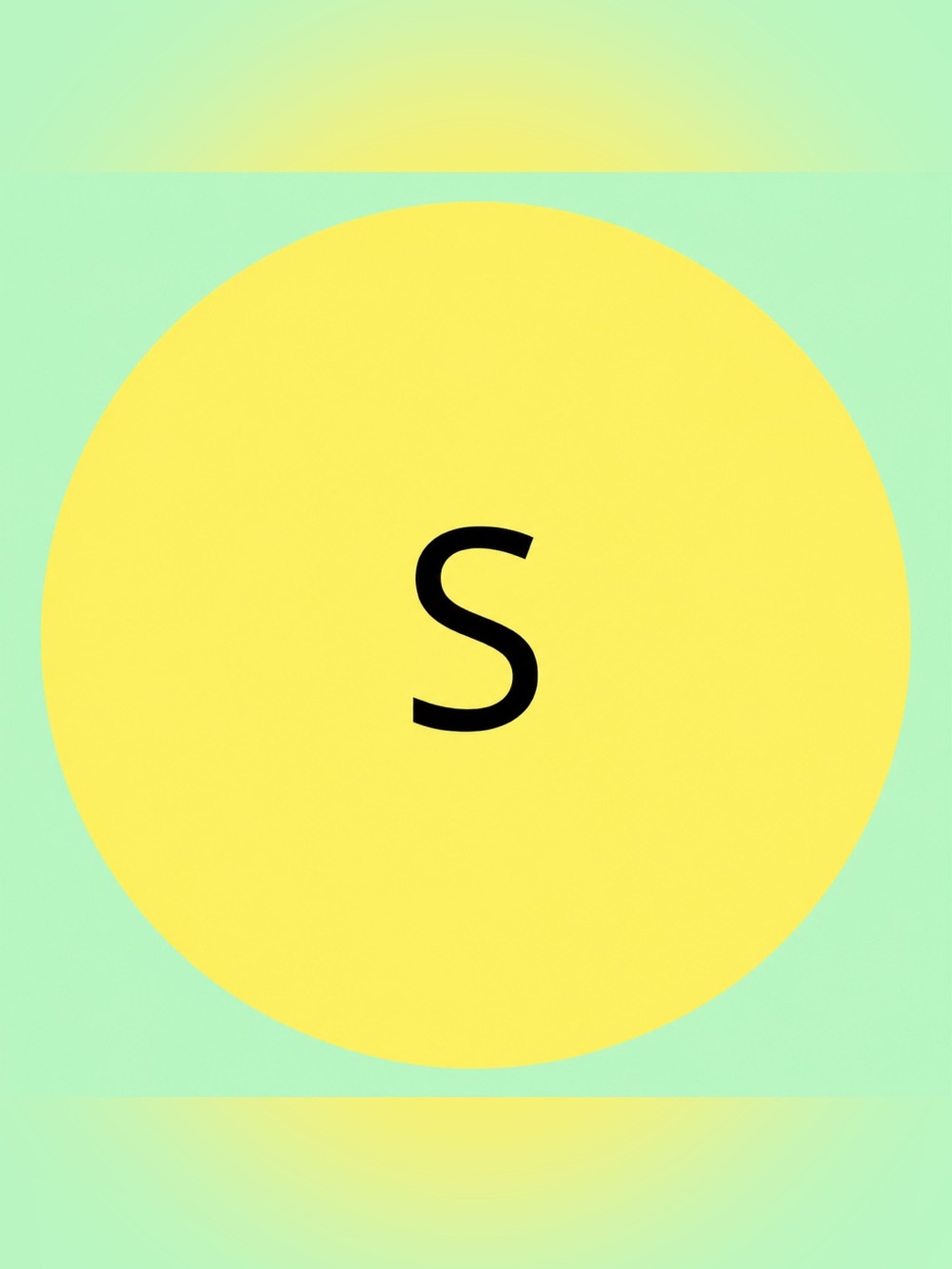 50 SHIPPING STICKERS - 2” ROUND - SIZE CLOTHING LABELS - SMALL “S” - 
YELLOW